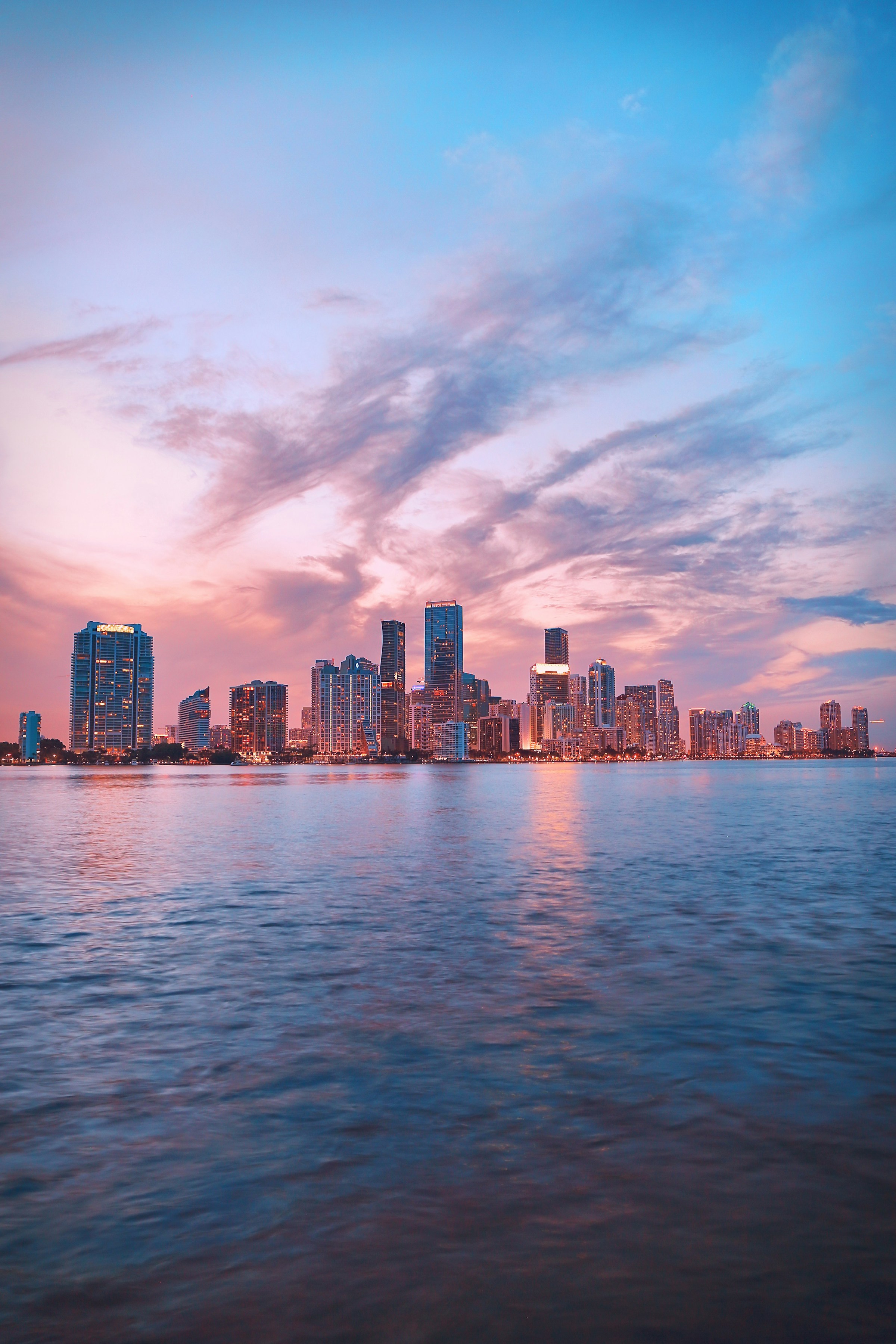 Miami-Dade skyline and transit corridor